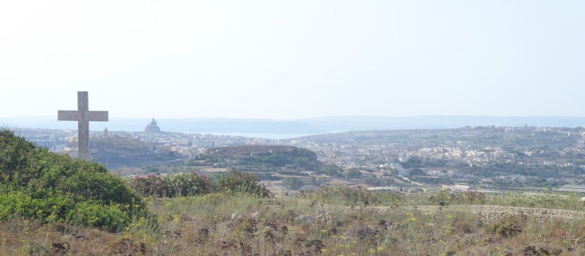 View of Gozo from Ghajn Ghammar